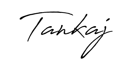 Practice writing Tankaj with the flow of Antro_Vectra_Bolder lettering. A fantastic source of inspiration for developing your personal signature style. Tankaj signature style 7 images and pictures png