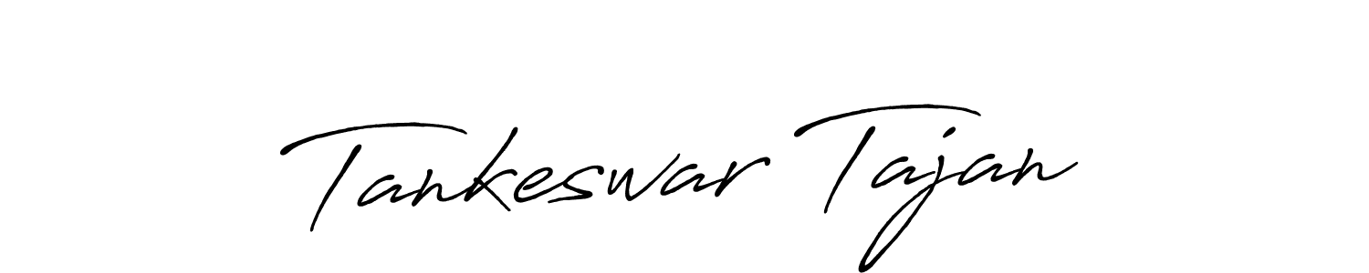 The best way (Antro_Vectra_Bolder) to make a short signature is to pick only two or three words in your name. The name Tankeswar Tajan include a total of six letters. For converting this name. Tankeswar Tajan signature style 7 images and pictures png