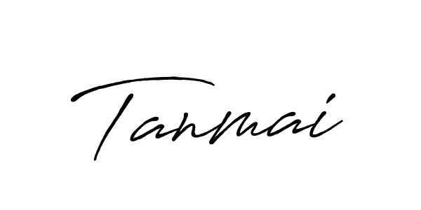 Use a signature maker to create a handwritten signature online. With this signature software, you can design (Antro_Vectra_Bolder) your own signature for name Tanmai. Tanmai signature style 7 images and pictures png