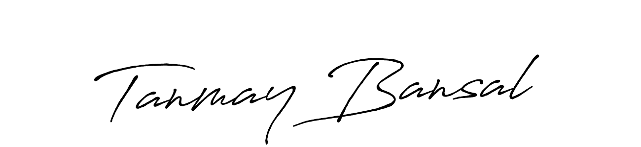 Make a beautiful signature design for name Tanmay Bansal. With this signature (Antro_Vectra_Bolder) style, you can create a handwritten signature for free. Tanmay Bansal signature style 7 images and pictures png