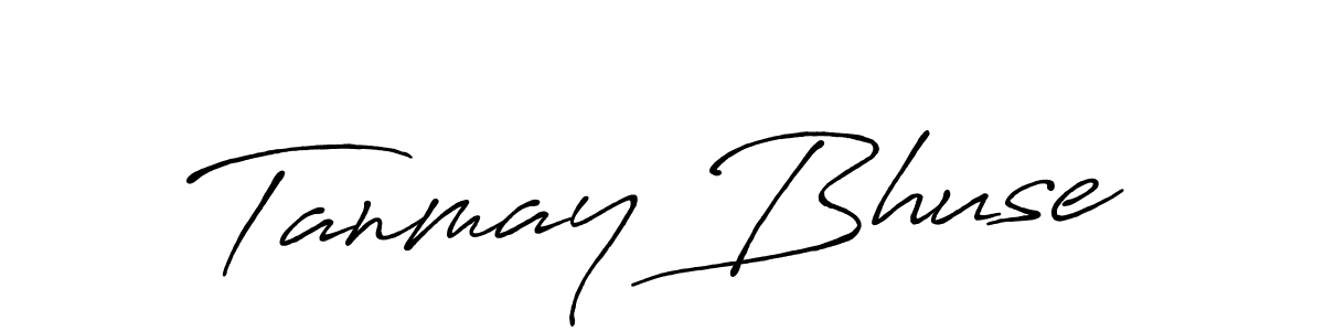 How to make Tanmay Bhuse signature? Antro_Vectra_Bolder is a professional autograph style. Create handwritten signature for Tanmay Bhuse name. Tanmay Bhuse signature style 7 images and pictures png