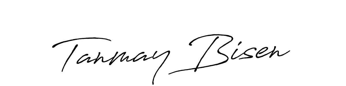 Tanmay Bisen stylish signature style. Best Handwritten Sign (Antro_Vectra_Bolder) for my name. Handwritten Signature Collection Ideas for my name Tanmay Bisen. Tanmay Bisen signature style 7 images and pictures png