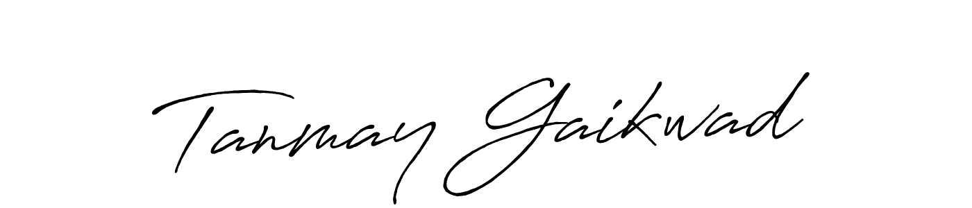 How to make Tanmay Gaikwad signature? Antro_Vectra_Bolder is a professional autograph style. Create handwritten signature for Tanmay Gaikwad name. Tanmay Gaikwad signature style 7 images and pictures png