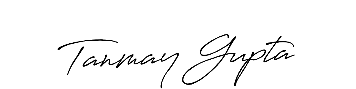 How to make Tanmay Gupta signature? Antro_Vectra_Bolder is a professional autograph style. Create handwritten signature for Tanmay Gupta name. Tanmay Gupta signature style 7 images and pictures png