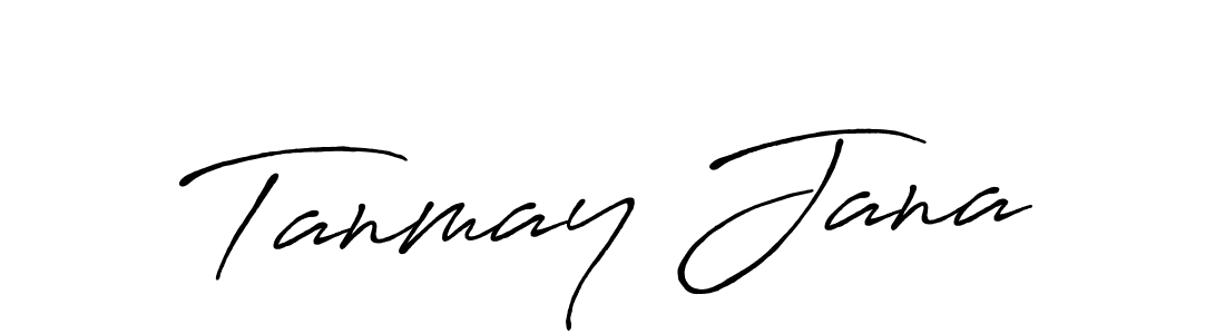 Use a signature maker to create a handwritten signature online. With this signature software, you can design (Antro_Vectra_Bolder) your own signature for name Tanmay Jana. Tanmay Jana signature style 7 images and pictures png