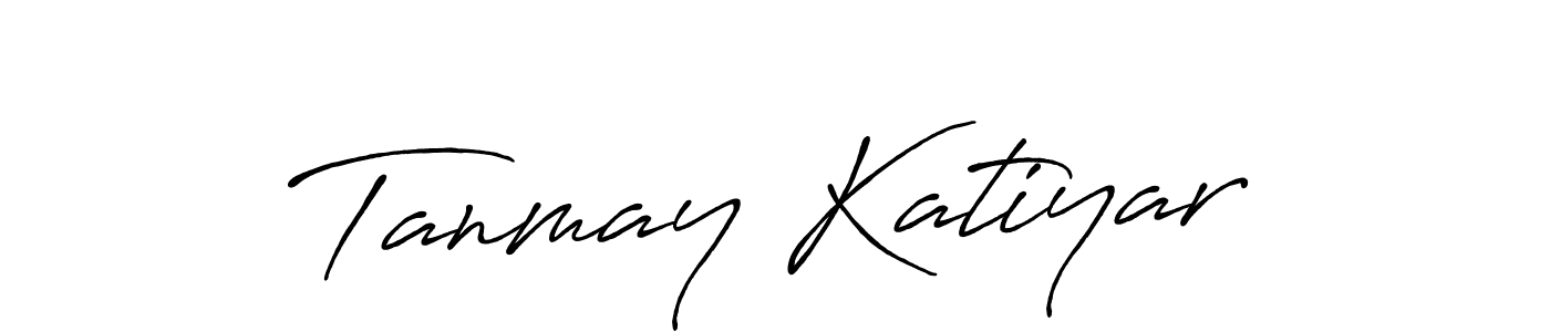 Create a beautiful signature design for name Tanmay Katiyar. With this signature (Antro_Vectra_Bolder) fonts, you can make a handwritten signature for free. Tanmay Katiyar signature style 7 images and pictures png