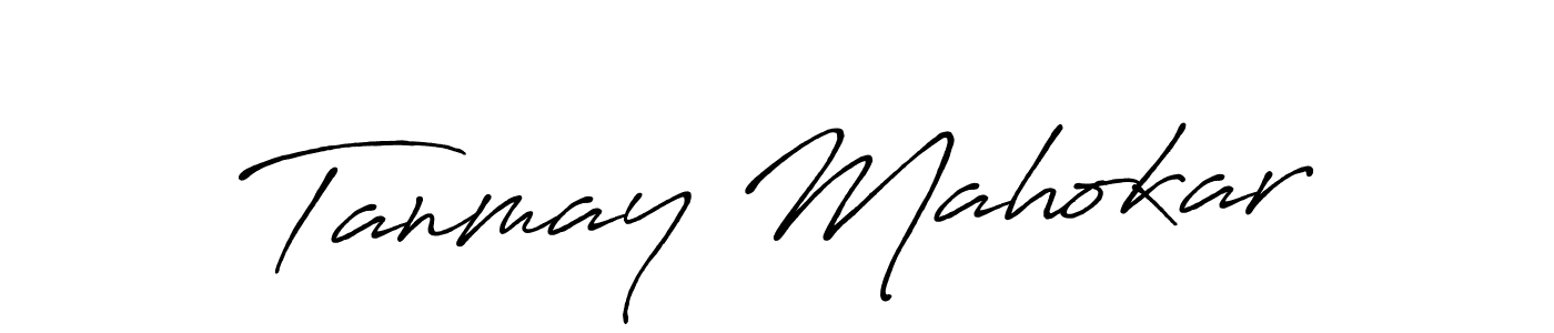 Make a beautiful signature design for name Tanmay Mahokar. With this signature (Antro_Vectra_Bolder) style, you can create a handwritten signature for free. Tanmay Mahokar signature style 7 images and pictures png
