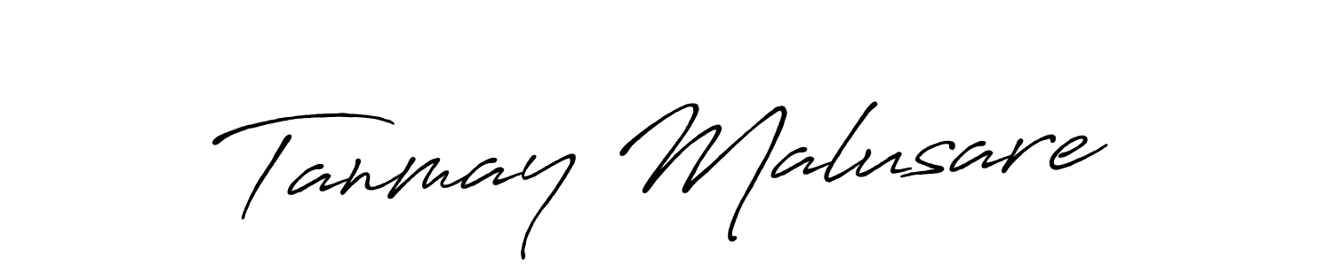 How to make Tanmay Malusare signature? Antro_Vectra_Bolder is a professional autograph style. Create handwritten signature for Tanmay Malusare name. Tanmay Malusare signature style 7 images and pictures png