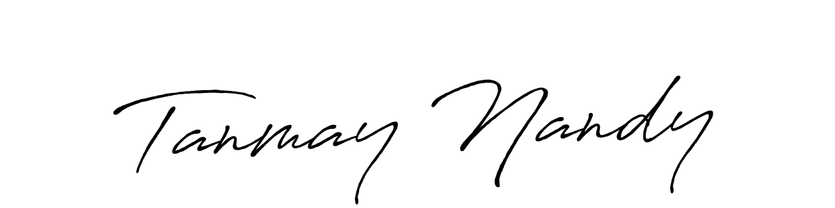 You should practise on your own different ways (Antro_Vectra_Bolder) to write your name (Tanmay Nandy) in signature. don't let someone else do it for you. Tanmay Nandy signature style 7 images and pictures png