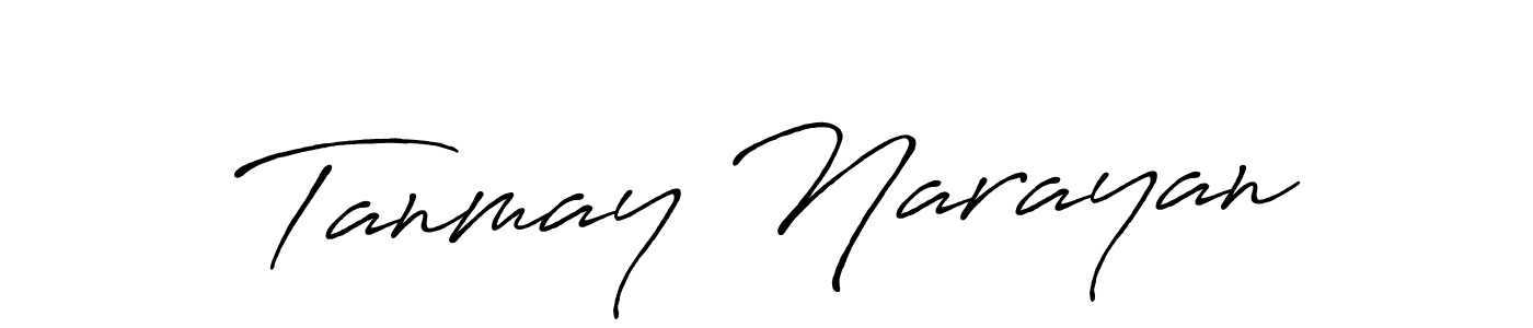 Antro_Vectra_Bolder is a professional signature style that is perfect for those who want to add a touch of class to their signature. It is also a great choice for those who want to make their signature more unique. Get Tanmay Narayan name to fancy signature for free. Tanmay Narayan signature style 7 images and pictures png