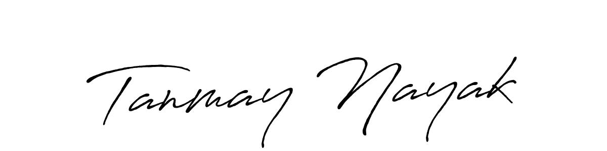 Use a signature maker to create a handwritten signature online. With this signature software, you can design (Antro_Vectra_Bolder) your own signature for name Tanmay Nayak. Tanmay Nayak signature style 7 images and pictures png