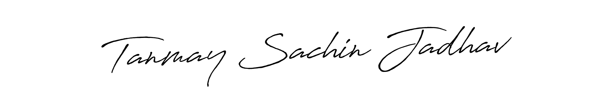 Design your own signature with our free online signature maker. With this signature software, you can create a handwritten (Antro_Vectra_Bolder) signature for name Tanmay Sachin Jadhav. Tanmay Sachin Jadhav signature style 7 images and pictures png