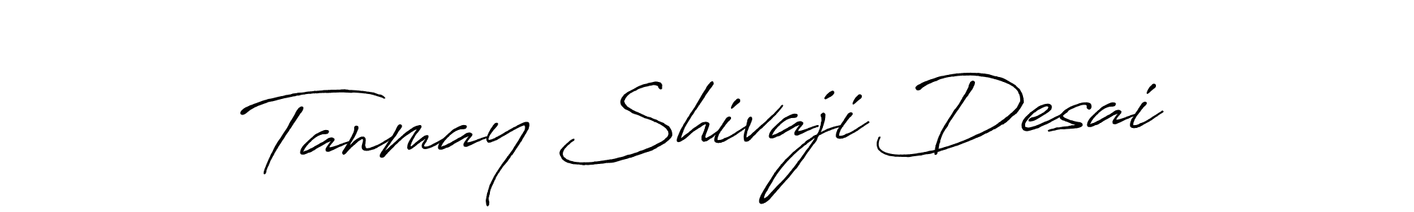 Use a signature maker to create a handwritten signature online. With this signature software, you can design (Antro_Vectra_Bolder) your own signature for name Tanmay Shivaji Desai. Tanmay Shivaji Desai signature style 7 images and pictures png