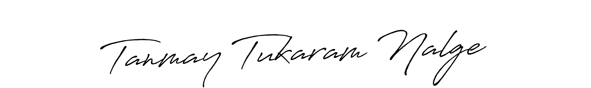 The best way (Antro_Vectra_Bolder) to make a short signature is to pick only two or three words in your name. The name Tanmay Tukaram Nalge include a total of six letters. For converting this name. Tanmay Tukaram Nalge signature style 7 images and pictures png