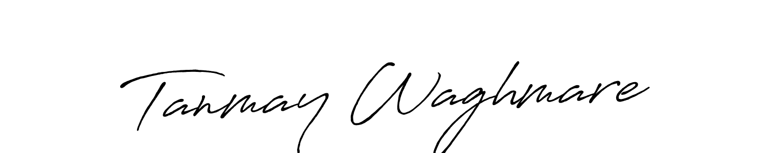 Tanmay Waghmare stylish signature style. Best Handwritten Sign (Antro_Vectra_Bolder) for my name. Handwritten Signature Collection Ideas for my name Tanmay Waghmare. Tanmay Waghmare signature style 7 images and pictures png