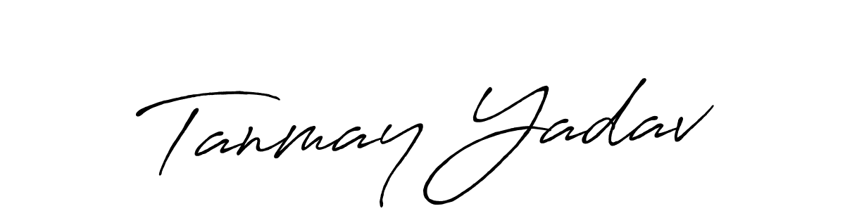 Also You can easily find your signature by using the search form. We will create Tanmay Yadav name handwritten signature images for you free of cost using Antro_Vectra_Bolder sign style. Tanmay Yadav signature style 7 images and pictures png