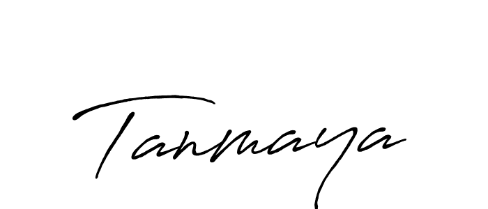 Make a beautiful signature design for name Tanmaya. With this signature (Antro_Vectra_Bolder) style, you can create a handwritten signature for free. Tanmaya signature style 7 images and pictures png