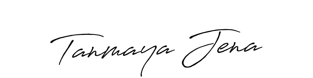 How to make Tanmaya Jena signature? Antro_Vectra_Bolder is a professional autograph style. Create handwritten signature for Tanmaya Jena name. Tanmaya Jena signature style 7 images and pictures png