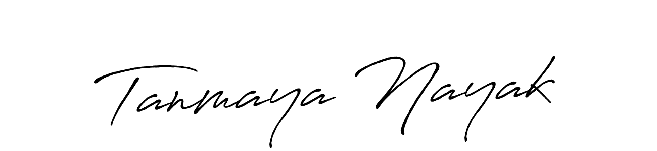 Create a beautiful signature design for name Tanmaya Nayak. With this signature (Antro_Vectra_Bolder) fonts, you can make a handwritten signature for free. Tanmaya Nayak signature style 7 images and pictures png