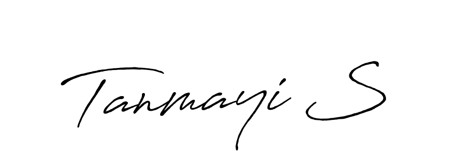 How to make Tanmayi S signature? Antro_Vectra_Bolder is a professional autograph style. Create handwritten signature for Tanmayi S name. Tanmayi S signature style 7 images and pictures png