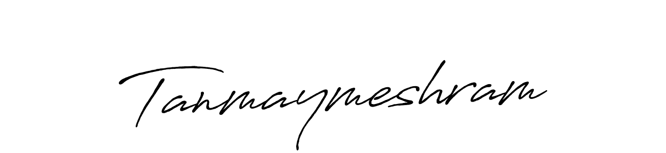 Use a signature maker to create a handwritten signature online. With this signature software, you can design (Antro_Vectra_Bolder) your own signature for name Tanmaymeshram. Tanmaymeshram signature style 7 images and pictures png