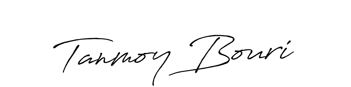 The best way (Antro_Vectra_Bolder) to make a short signature is to pick only two or three words in your name. The name Tanmoy Bouri include a total of six letters. For converting this name. Tanmoy Bouri signature style 7 images and pictures png