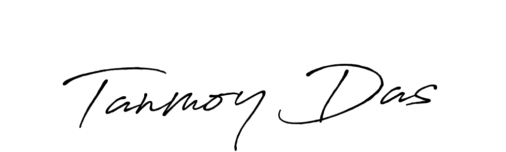 How to make Tanmoy Das name signature. Use Antro_Vectra_Bolder style for creating short signs online. This is the latest handwritten sign. Tanmoy Das signature style 7 images and pictures png