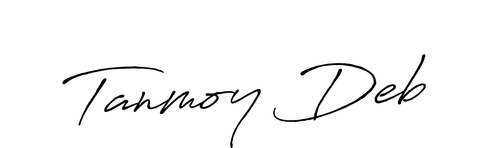 Design your own signature with our free online signature maker. With this signature software, you can create a handwritten (Antro_Vectra_Bolder) signature for name Tanmoy Deb. Tanmoy Deb signature style 7 images and pictures png