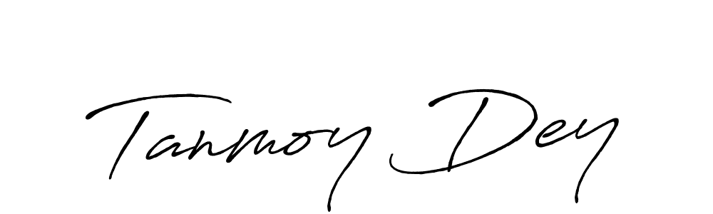 How to make Tanmoy Dey name signature. Use Antro_Vectra_Bolder style for creating short signs online. This is the latest handwritten sign. Tanmoy Dey signature style 7 images and pictures png
