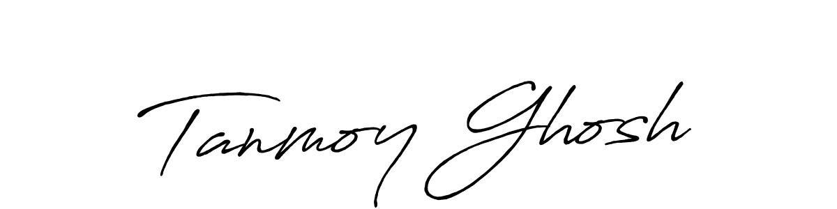 Tanmoy Ghosh stylish signature style. Best Handwritten Sign (Antro_Vectra_Bolder) for my name. Handwritten Signature Collection Ideas for my name Tanmoy Ghosh. Tanmoy Ghosh signature style 7 images and pictures png