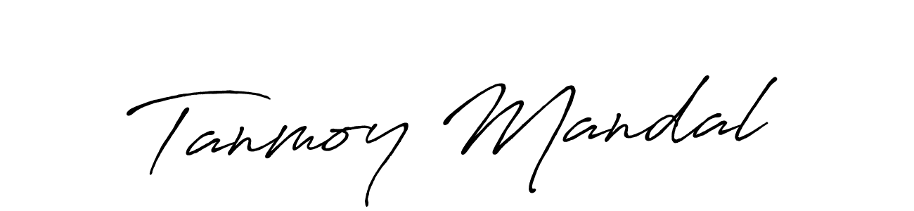 Design your own signature with our free online signature maker. With this signature software, you can create a handwritten (Antro_Vectra_Bolder) signature for name Tanmoy Mandal. Tanmoy Mandal signature style 7 images and pictures png