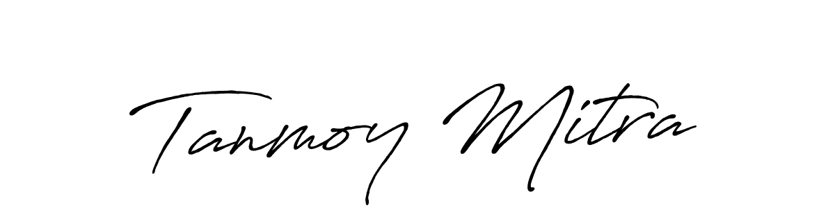 Tanmoy Mitra stylish signature style. Best Handwritten Sign (Antro_Vectra_Bolder) for my name. Handwritten Signature Collection Ideas for my name Tanmoy Mitra. Tanmoy Mitra signature style 7 images and pictures png