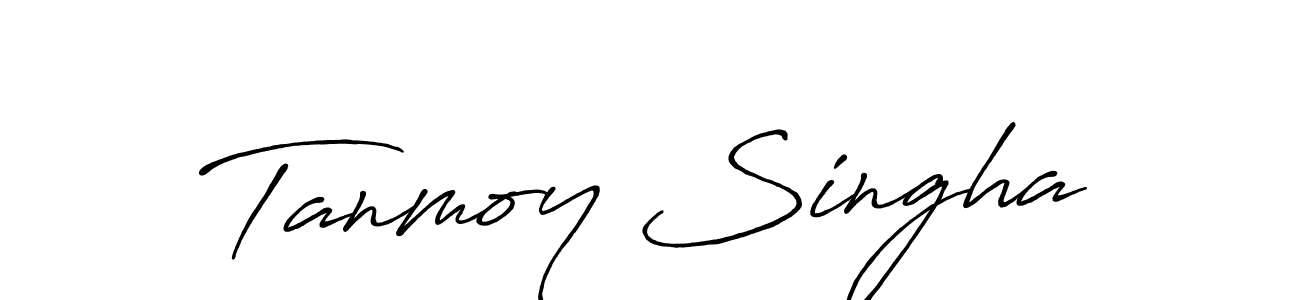 The best way (Antro_Vectra_Bolder) to make a short signature is to pick only two or three words in your name. The name Tanmoy Singha include a total of six letters. For converting this name. Tanmoy Singha signature style 7 images and pictures png