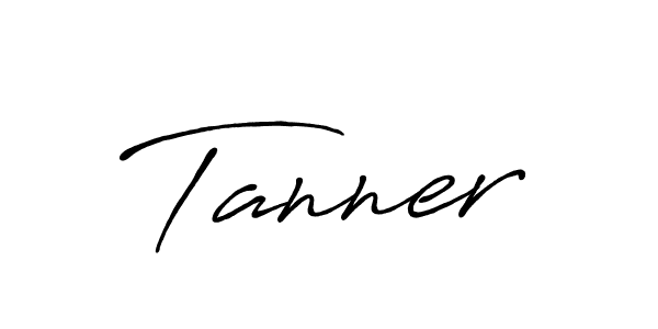 Use a signature maker to create a handwritten signature online. With this signature software, you can design (Antro_Vectra_Bolder) your own signature for name Tanner. Tanner signature style 7 images and pictures png