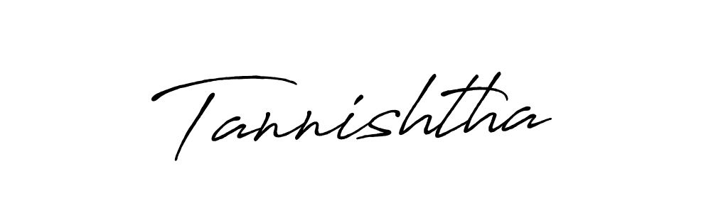 How to make Tannishtha signature? Antro_Vectra_Bolder is a professional autograph style. Create handwritten signature for Tannishtha name. Tannishtha signature style 7 images and pictures png