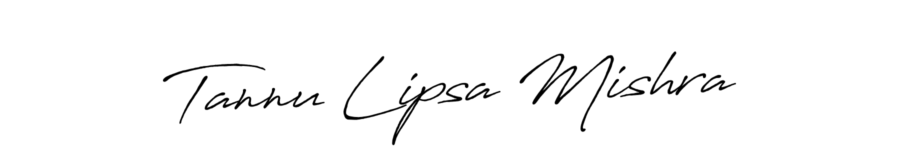 How to make Tannu Lipsa Mishra name signature. Use Antro_Vectra_Bolder style for creating short signs online. This is the latest handwritten sign. Tannu Lipsa Mishra signature style 7 images and pictures png