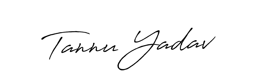 Use a signature maker to create a handwritten signature online. With this signature software, you can design (Antro_Vectra_Bolder) your own signature for name Tannu Yadav. Tannu Yadav signature style 7 images and pictures png