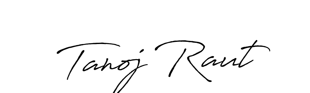 Design your own signature with our free online signature maker. With this signature software, you can create a handwritten (Antro_Vectra_Bolder) signature for name Tanoj Raut. Tanoj Raut signature style 7 images and pictures png