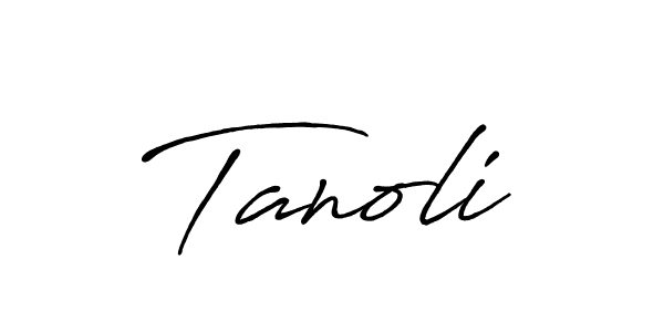 Tanoli stylish signature style. Best Handwritten Sign (Antro_Vectra_Bolder) for my name. Handwritten Signature Collection Ideas for my name Tanoli. Tanoli signature style 7 images and pictures png