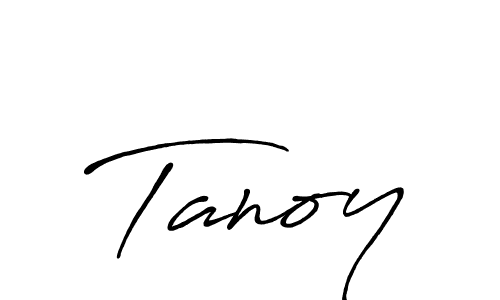 Make a beautiful signature design for name Tanoy. With this signature (Antro_Vectra_Bolder) style, you can create a handwritten signature for free. Tanoy signature style 7 images and pictures png