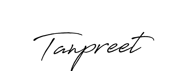 Tanpreet stylish signature style. Best Handwritten Sign (Antro_Vectra_Bolder) for my name. Handwritten Signature Collection Ideas for my name Tanpreet. Tanpreet signature style 7 images and pictures png