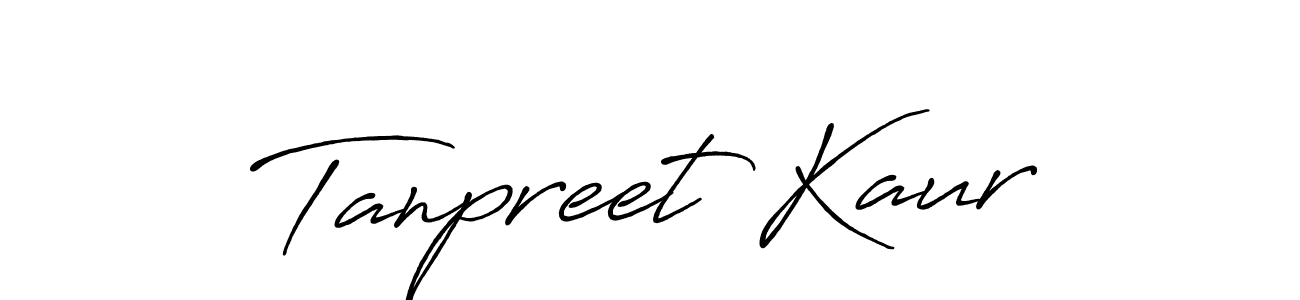 Design your own signature with our free online signature maker. With this signature software, you can create a handwritten (Antro_Vectra_Bolder) signature for name Tanpreet Kaur. Tanpreet Kaur signature style 7 images and pictures png