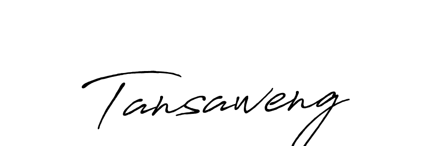 Make a beautiful signature design for name Tansaweng. With this signature (Antro_Vectra_Bolder) style, you can create a handwritten signature for free. Tansaweng signature style 7 images and pictures png