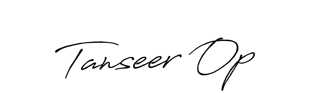 It looks lik you need a new signature style for name Tanseer Op. Design unique handwritten (Antro_Vectra_Bolder) signature with our free signature maker in just a few clicks. Tanseer Op signature style 7 images and pictures png