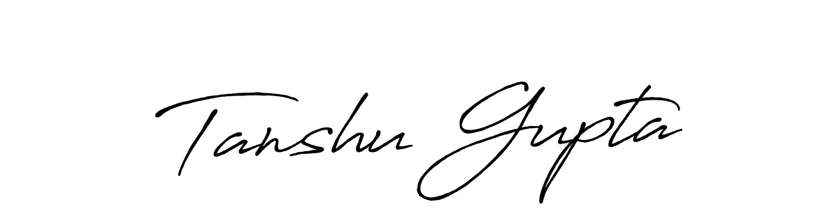 Also we have Tanshu Gupta name is the best signature style. Create professional handwritten signature collection using Antro_Vectra_Bolder autograph style. Tanshu Gupta signature style 7 images and pictures png