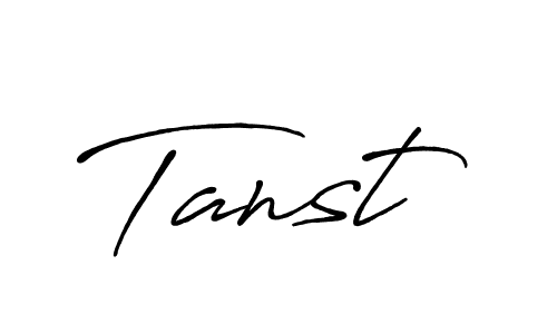 Make a beautiful signature design for name Tanst. With this signature (Antro_Vectra_Bolder) style, you can create a handwritten signature for free. Tanst signature style 7 images and pictures png