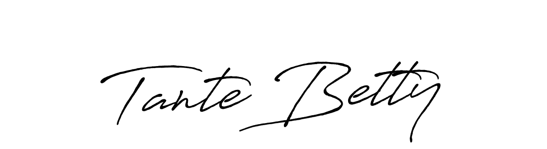 Make a beautiful signature design for name Tante Betty. With this signature (Antro_Vectra_Bolder) style, you can create a handwritten signature for free. Tante Betty signature style 7 images and pictures png