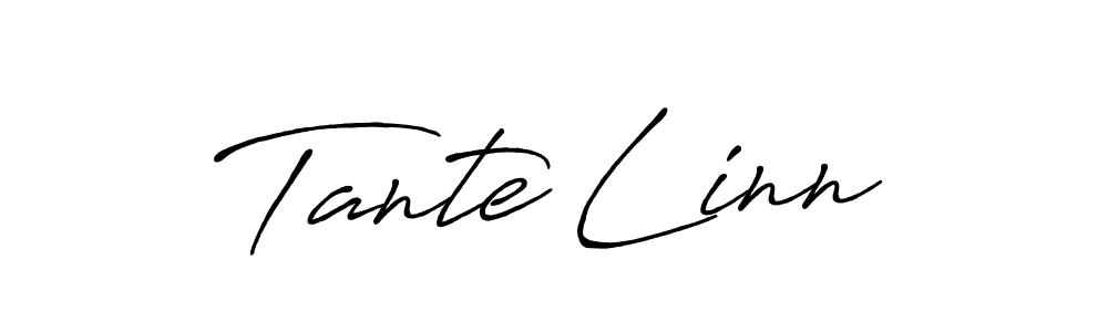 Use a signature maker to create a handwritten signature online. With this signature software, you can design (Antro_Vectra_Bolder) your own signature for name Tante Linn. Tante Linn signature style 7 images and pictures png