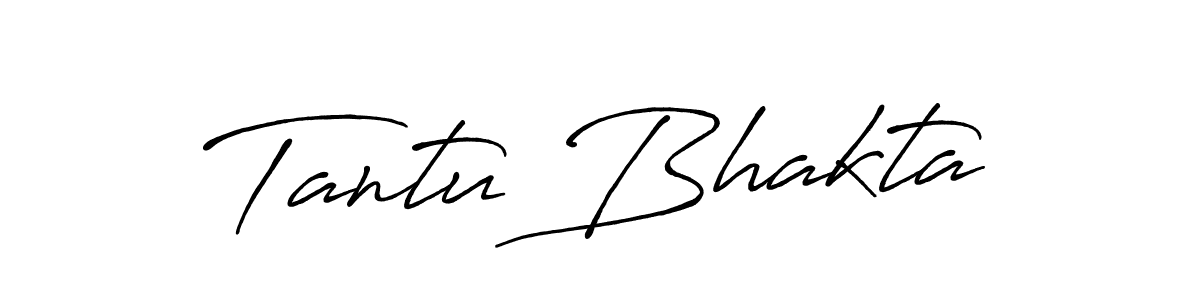 Create a beautiful signature design for name Tantu Bhakta. With this signature (Antro_Vectra_Bolder) fonts, you can make a handwritten signature for free. Tantu Bhakta signature style 7 images and pictures png