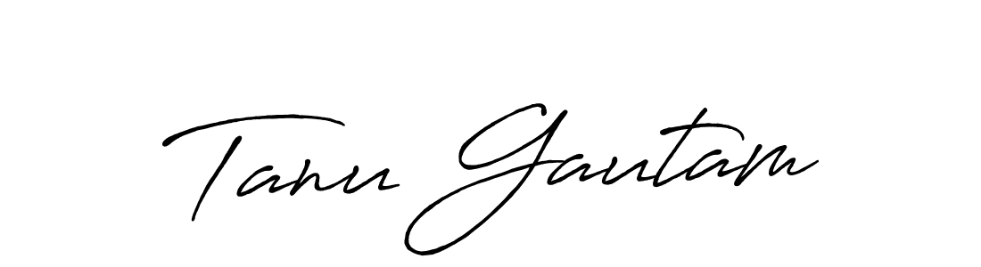 Make a beautiful signature design for name Tanu Gautam. Use this online signature maker to create a handwritten signature for free. Tanu Gautam signature style 7 images and pictures png